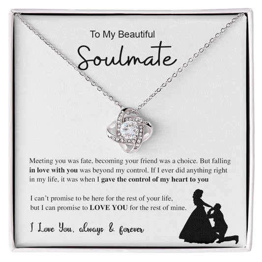 To My Beautiful Soulmate - Love Knot Necklace